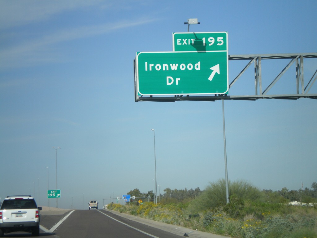 US-60 West - Exit 195