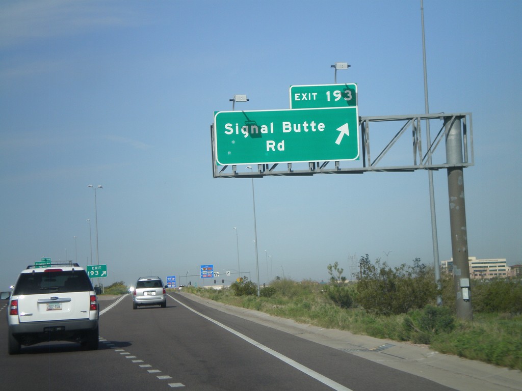 US-60 West - Exit 193