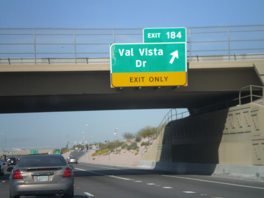 US-60 West - Exit 184