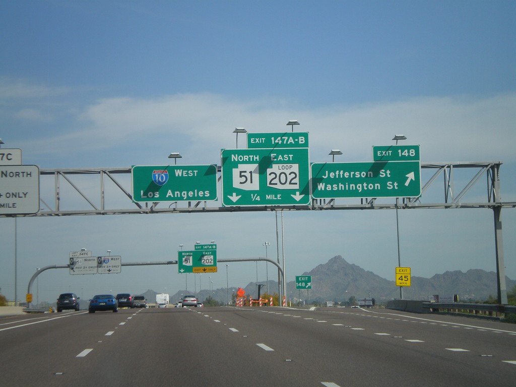 I-10 West - Exits 148 and 147AB