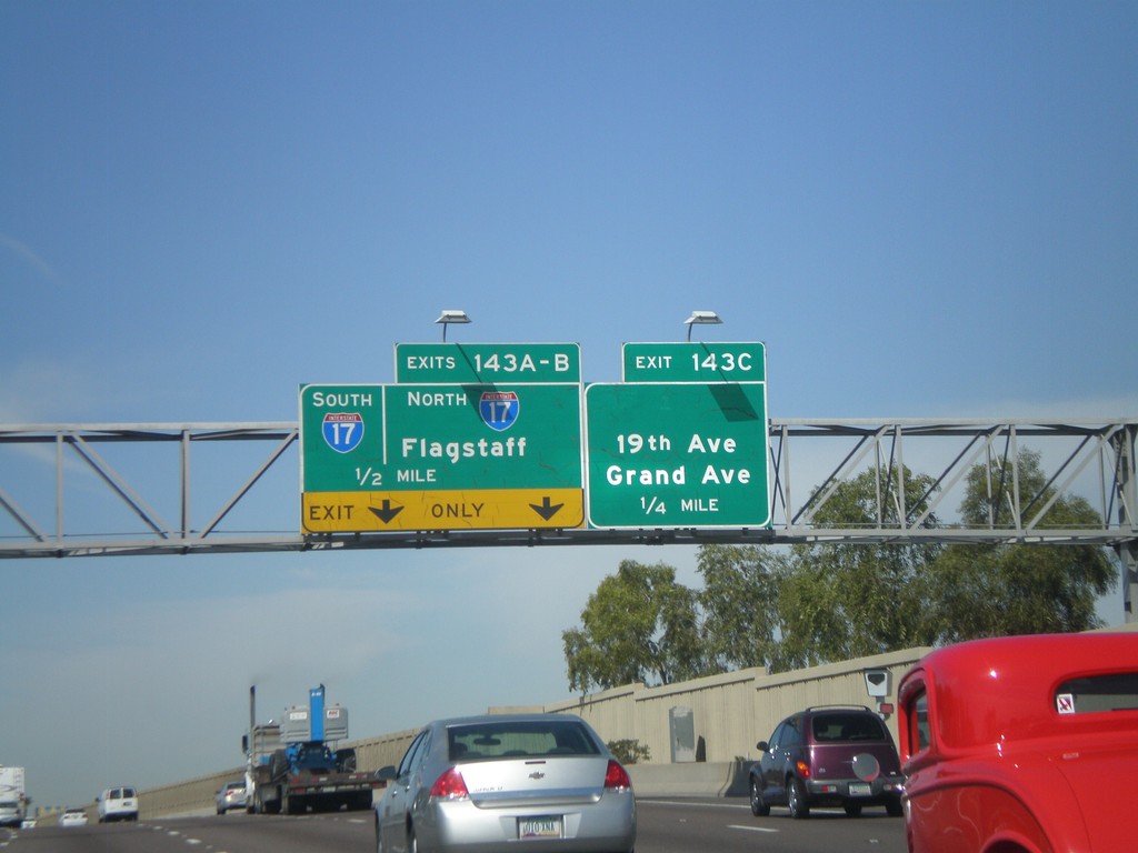 I-10 West Approaching Exits 143 A-C