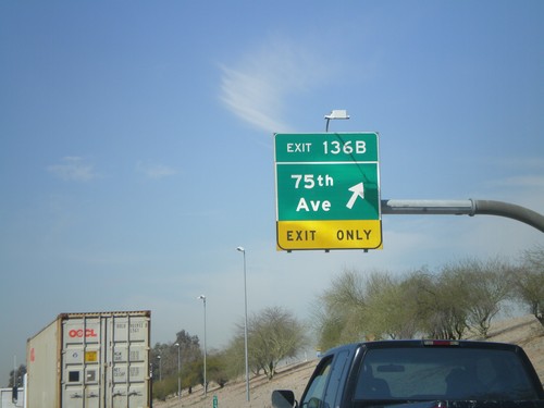 I-10 West - Exit 136B