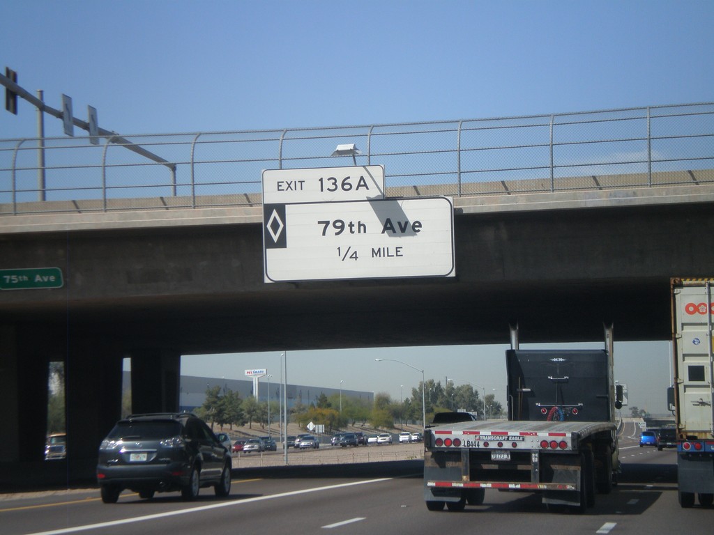 I-10 West - Exit 136A