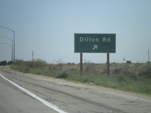 CA-86S South at Dillon Road Exit