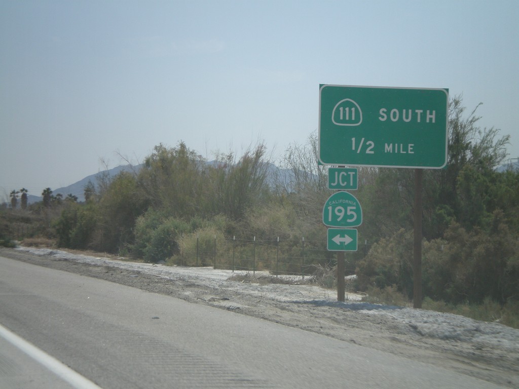 CA-86S South Approaching CA-195 To CA-111