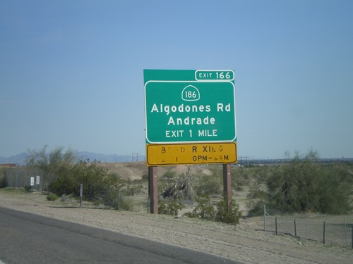 I-8 East Approaching Exit 166