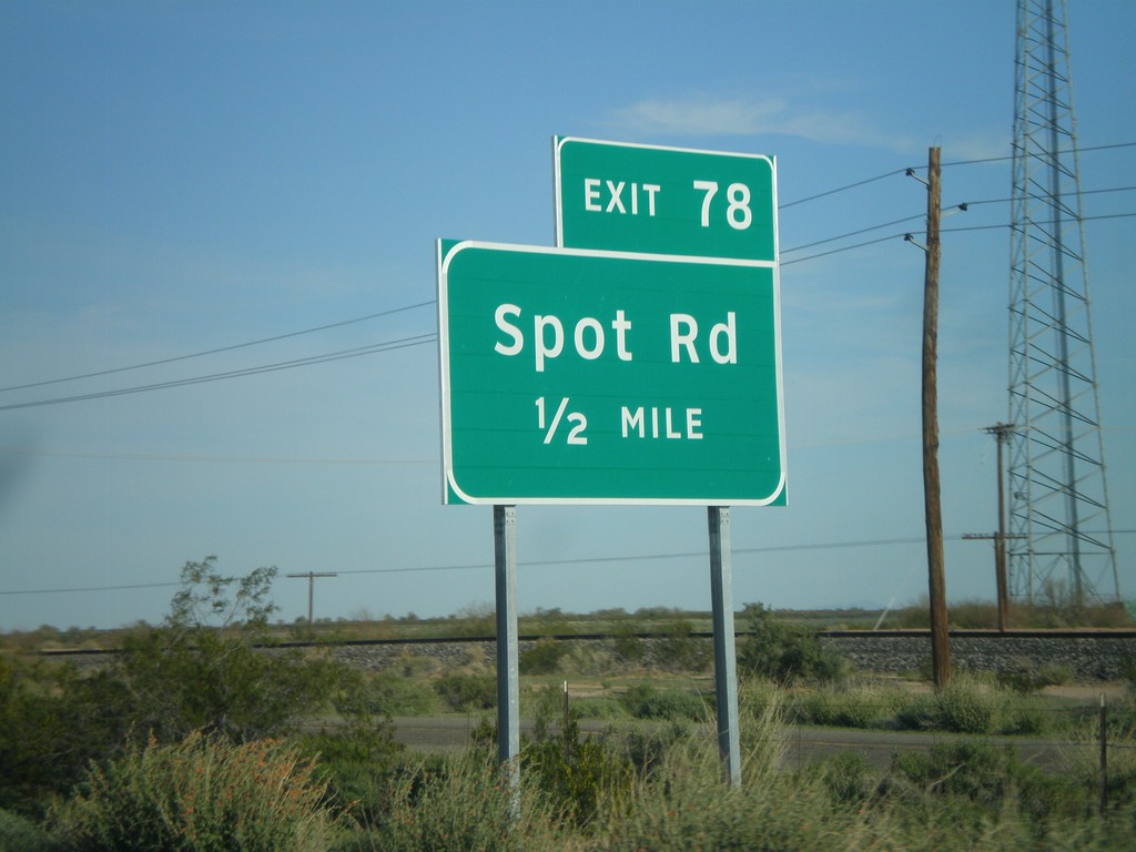 I-8 East Approaching Exit 78