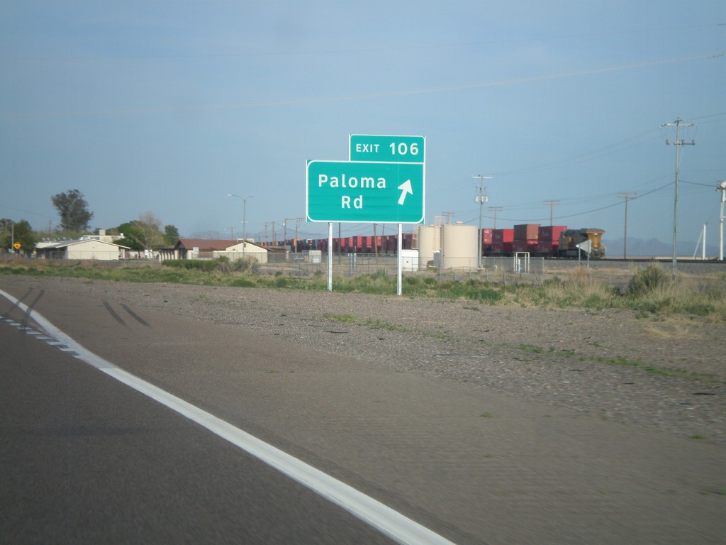 I-8 East - Exit 106