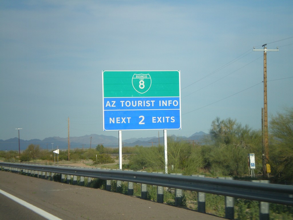 I-8 East Approaching Gila Bend