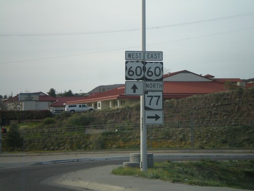 End US-70 West at US-60 and AZ-77