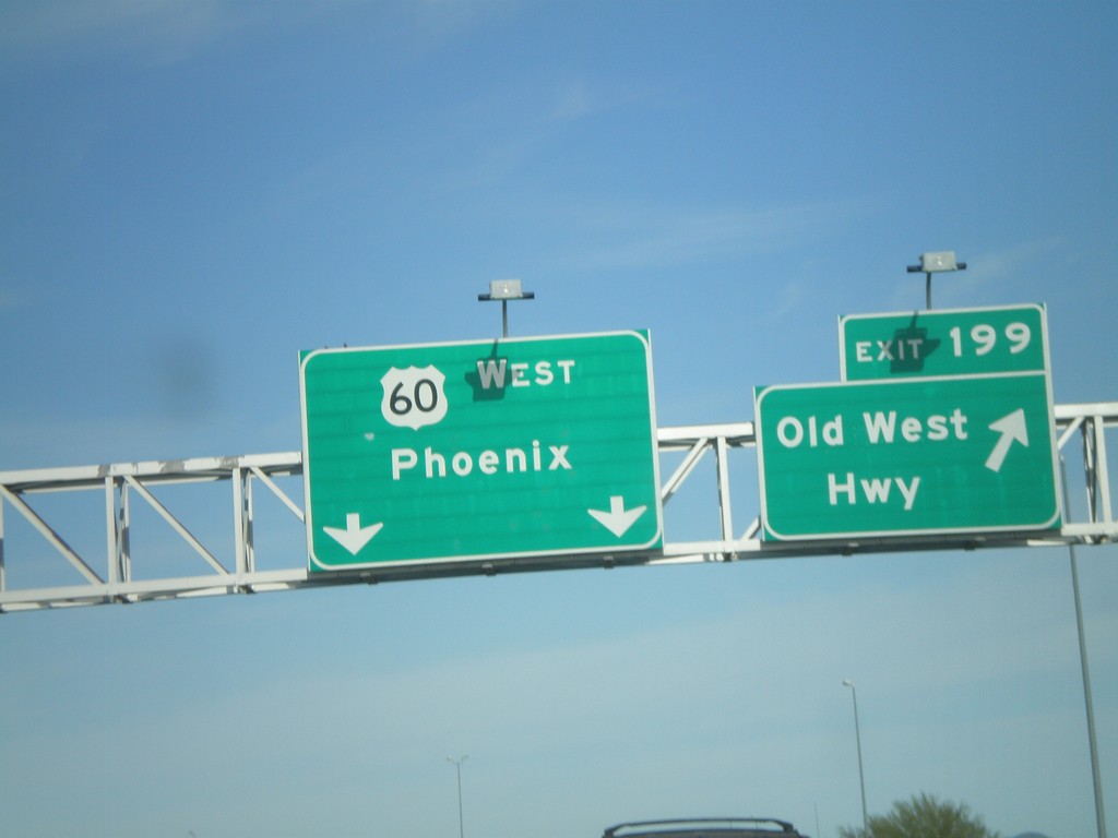 US-60 West - Exit 199