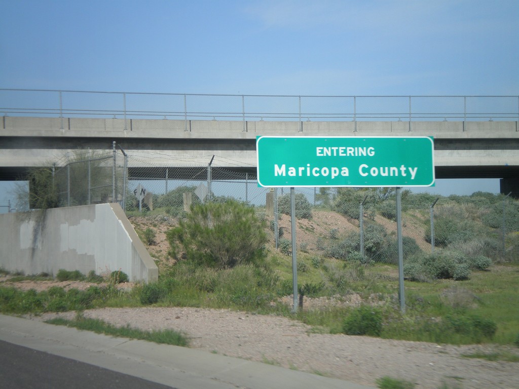 US-60 West - Entering Maricopa County