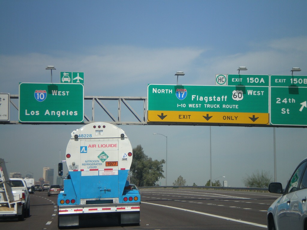 I-10 West - Exits 150B and 150A