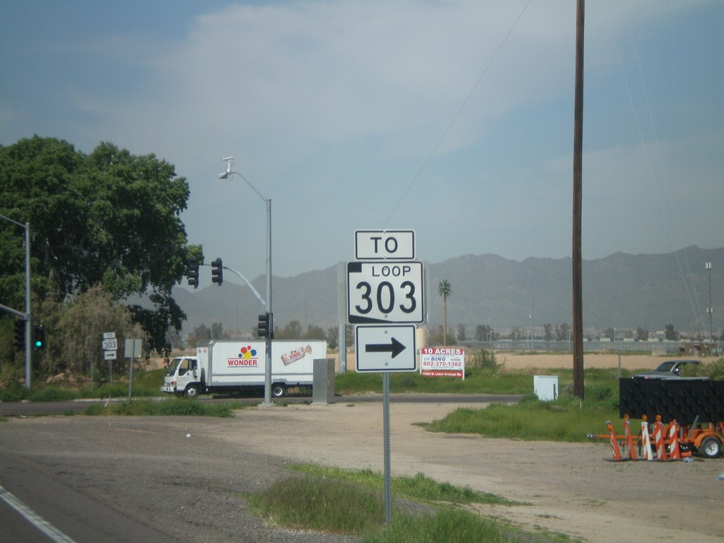 I-10 Exit 124 Offramp at AZ-303 Loop