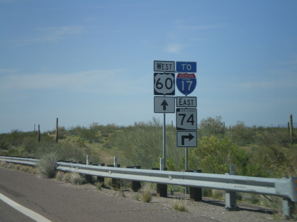 US-60 West Approaching AZ-74