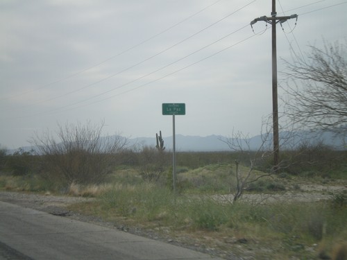 US-60 West - Entering La Paz County