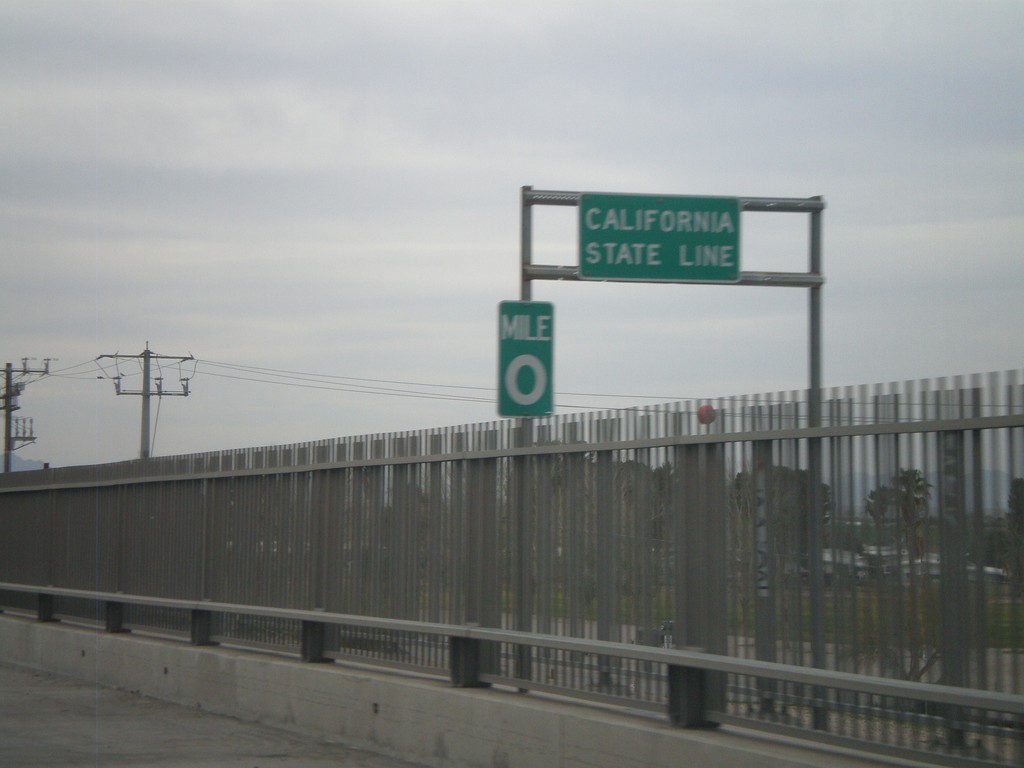 I-10 West - California State Line