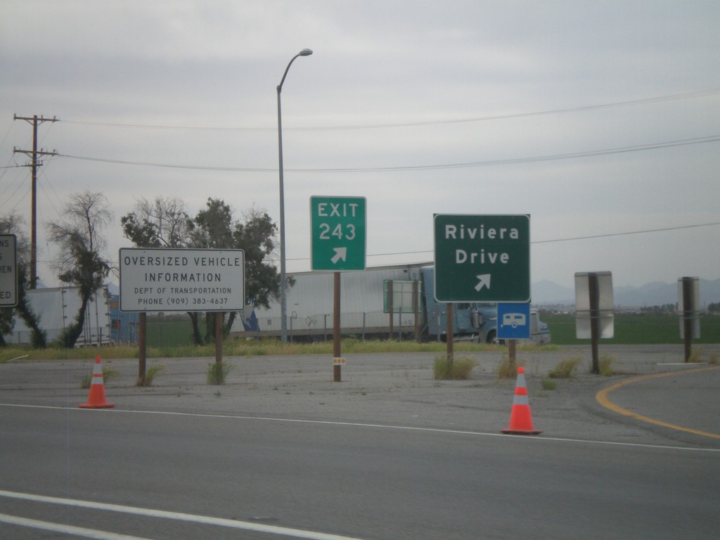 I-10 West - Exit 243