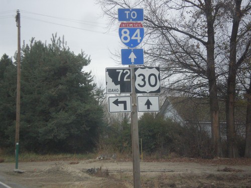 US-30 East approaching ID-72