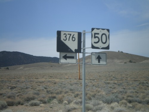 US-50 West approaching NV-376