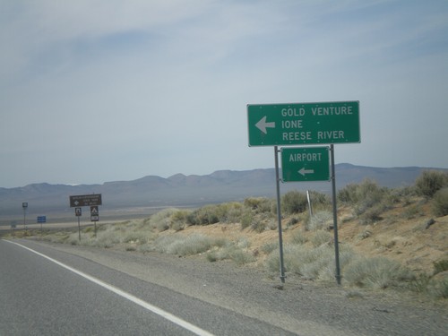 US-50 West Approaching NV-722