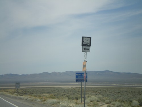 US-50 West at NV-722 East