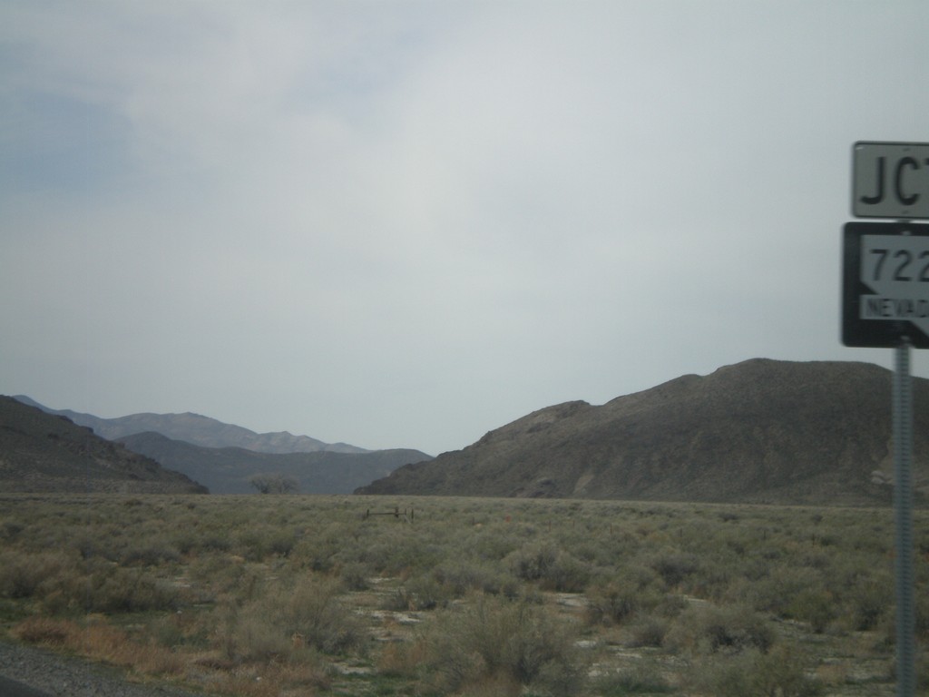 US-50 West Approaching NV-722