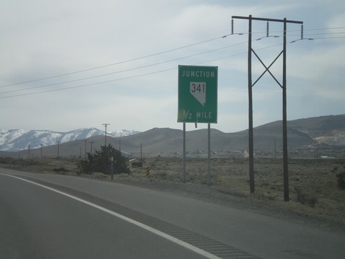 US-50 West Approaching NV-341