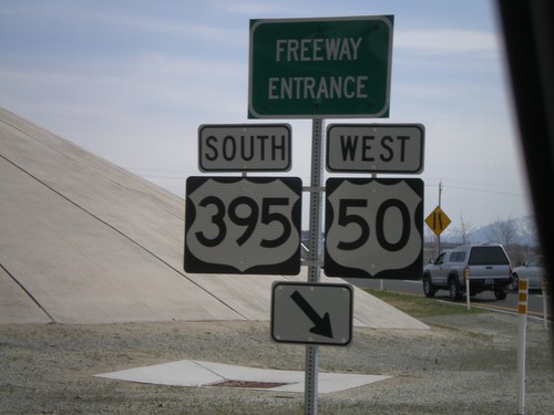 US-50 West at US-395/US-50 Onramp