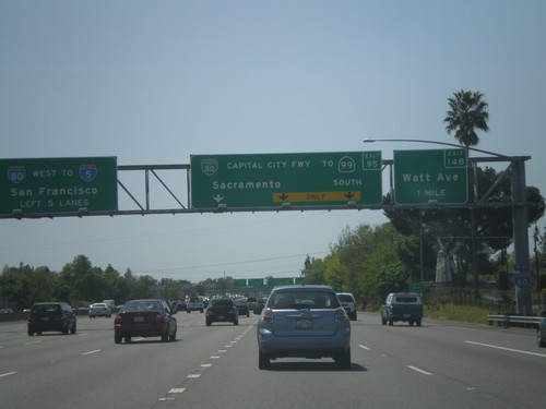 I-80 West Approaching Capitol City Fwy