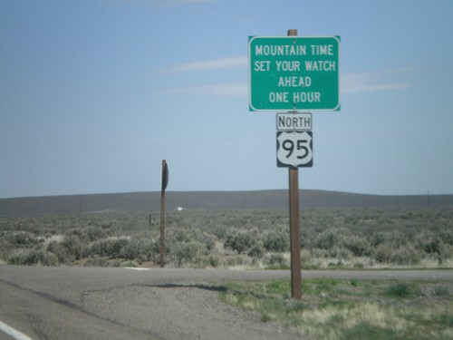 US-95 North - Mountain Time Zone