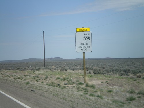 US-95 North Approaching OR-78 - Length Restrictions