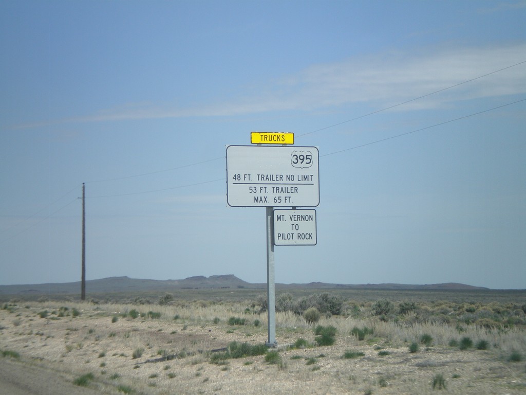 US-95 North Approaching OR-78