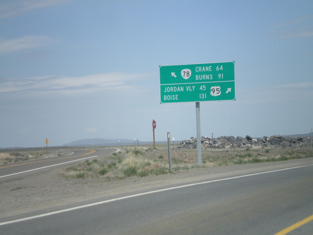 US-95 North at OR-78