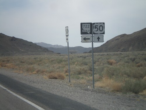 US-50 West at NV-722 West