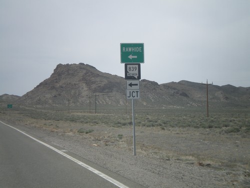 US-50 West at NV-839