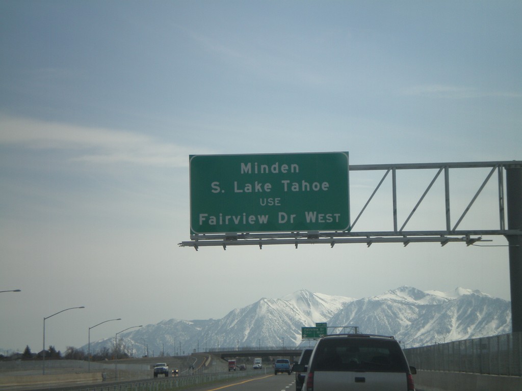 US-395 South/US-50 West Approaching Exit 38