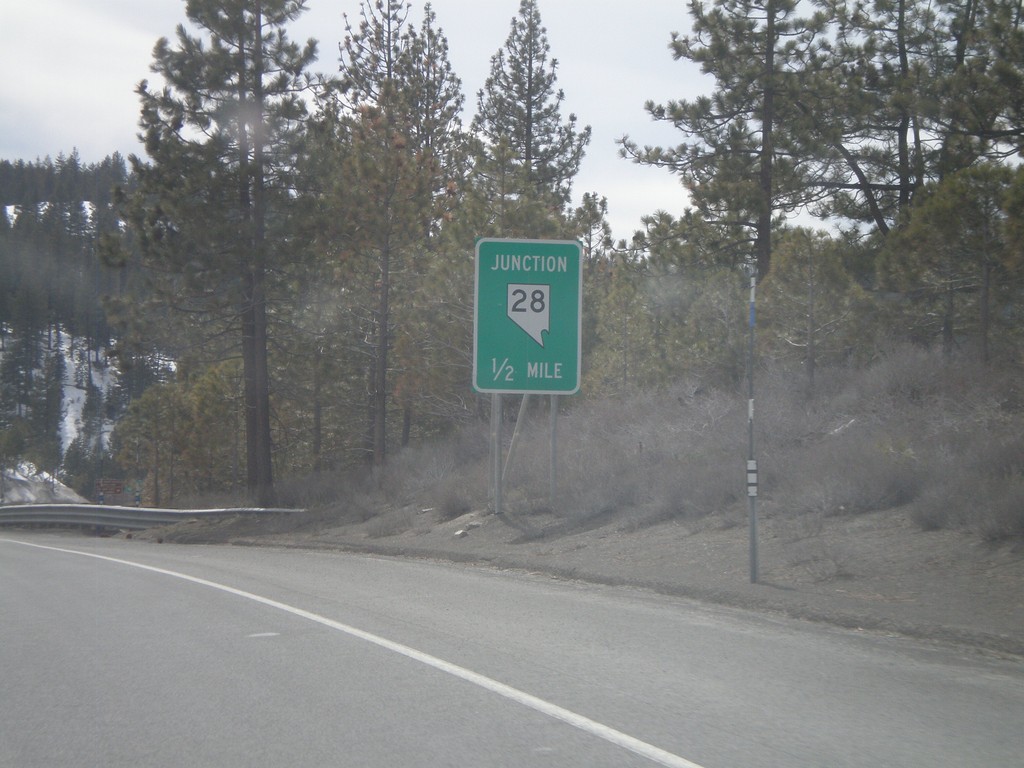 US-50 West Approaching NV-28