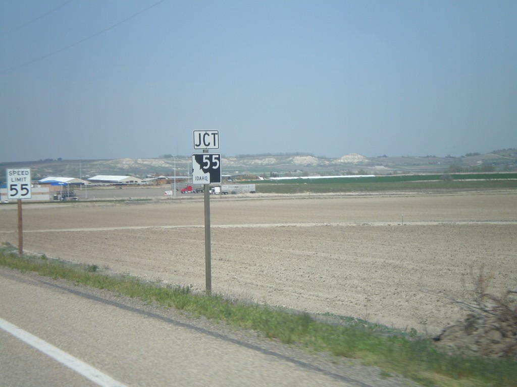 US-95 North Approaching ID-55