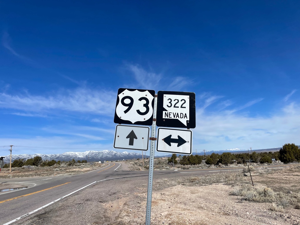 US-93 North at NV-322