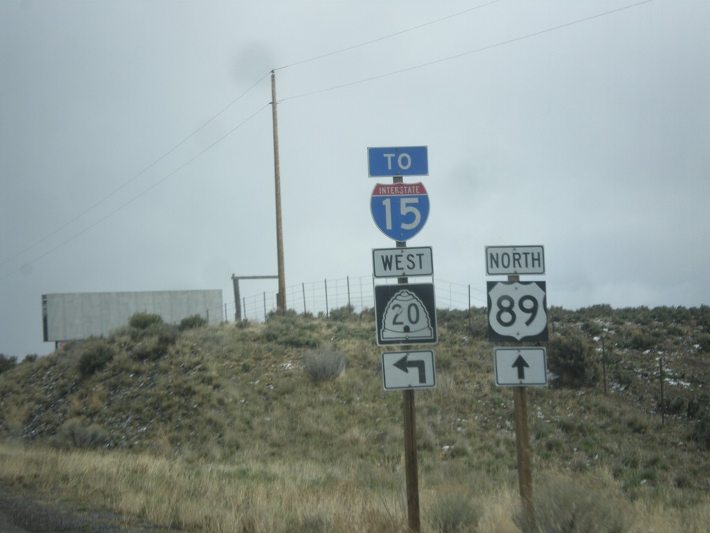 US-89 North Approaching UT-20