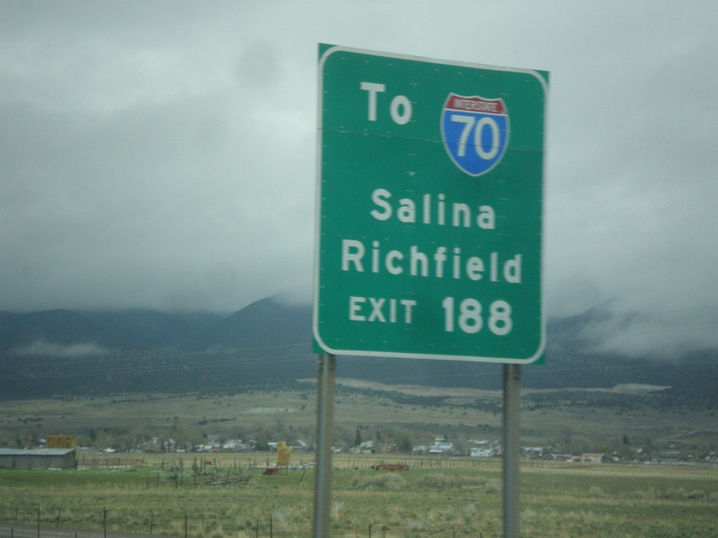 I-15 North - Use Exit 188 For I-70