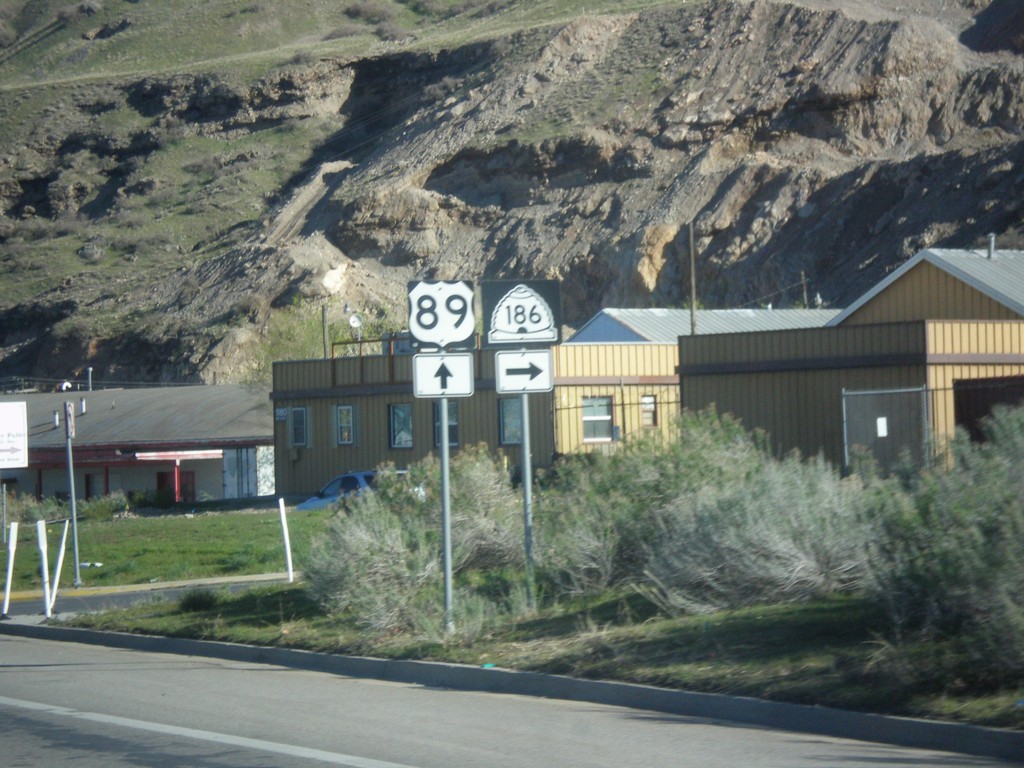 US-89 North at UT-186