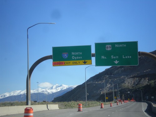 US-89 North at I-15 North Onramp to Ogden