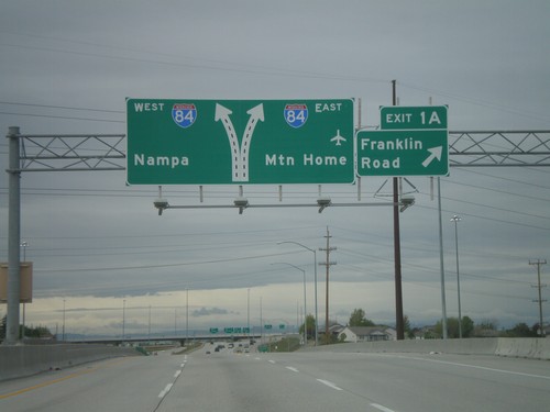 I-184 West - Exit 1A