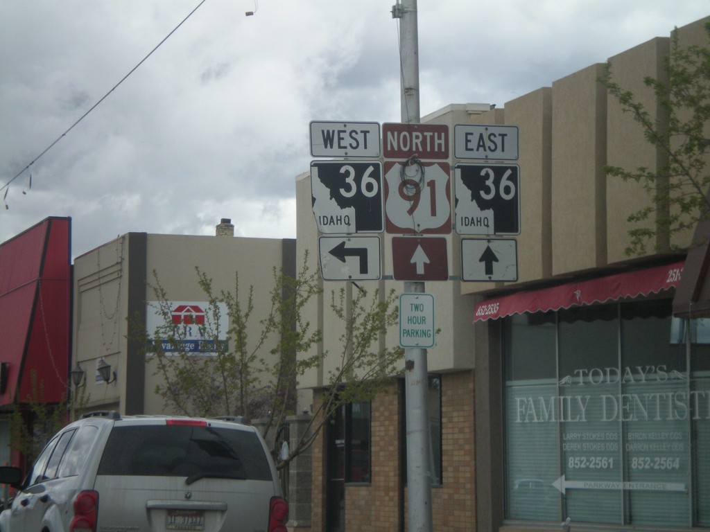 US-91 North Approaching ID-36