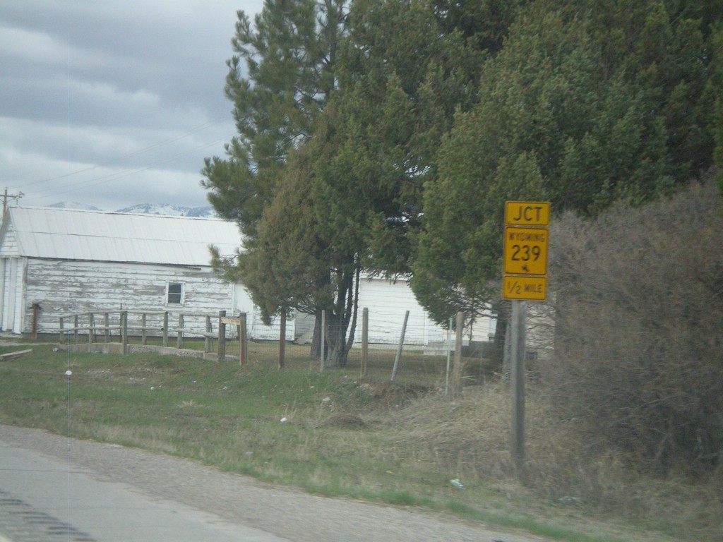 US-89 North approaching WY-239