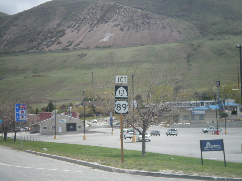 US-91 North Approaching US-89/UT-13