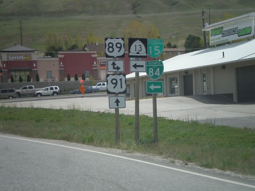 US-91 North at US-89/UT-13/BL-15/BL-84