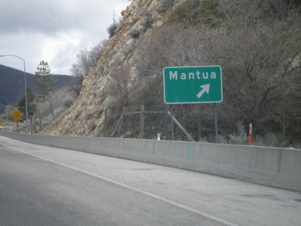 US-91/US-89 North at Mantua Exit